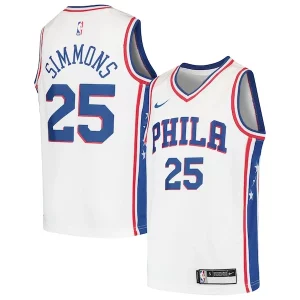 Accattivante Classico Attraente Ben Simmons Philadelphia 76ers Nike Youth Swingman Jersey White/Royal  per i veri fan