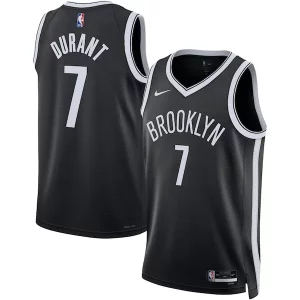Accattivante Classico Kevin Durant Brooklyn Nets Nike Unisex Swingman Jersey Icon Edition Black/White  per i veri fan