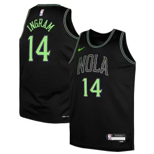 Accattivante Classico Pratico Brandon Ingram New Orleans Pelicans Nike Youth Swingman Replica Jersey City Edition Black  per i veri fan