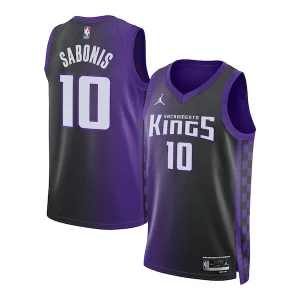 Accattivante Domantas Sabonis Sacramento Kings Jordan Brand Unisex Swingman Jersey Statement Edition Purple  per i veri fan