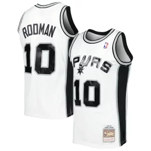 Accattivante Elegante Fantastico Dennis Rodman San Antonio Spurs 2001/02 Hardwood Classics Swingman Jersey White  per i veri fan