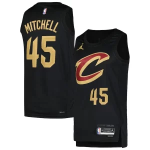 Accattivante Fantastico Donovan Mitchell Cleveland Cavaliers Jordan Brand Swingman Player Jersey Statement Edition Black  per i veri fan