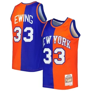 Accattivante Fascinante Gorgeous Patrick Ewing New York Knicks Hardwood Classics 1991/92 Split Swingman Jersey Blue/Orange  per i veri fan