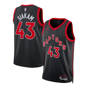 Accattivante Incantevole Pascal Siakam Toronto Raptors Jordan Brand Unisex Swingman Jersey Statement Edition Black  per i veri fan