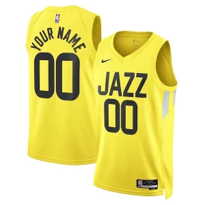 Accattivante Incantevole Pratico Utah Jazz Nike Unisex Swingman Custom Jersey Gold Icon Edition  per i veri fan