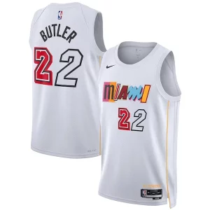 Accattivante Jimmy Butler Miami Heat Nike Unisex 2022/23 Swingman Jersey City Edition White  per i veri fan