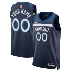 Accattivante Moderno Ottimo Minnesota Timberwolves Nike Unisex Swingman Custom Jersey Navy Icon Edition  per i veri fan