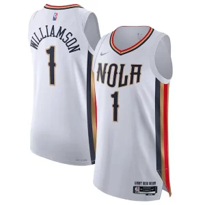 Accattivante Resistente Zion Williamson New Orleans Pelicans Nike 2021/22 Swingman Jersey City Edition White  per i veri fan
