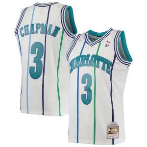 Accattivante Rex Chapman Charlotte Hornets 1988/89 Hardwood Classics Swingman Jersey White  per i veri fan