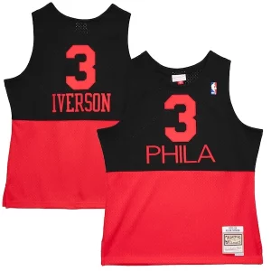 Attraente Allen Iverson Philadelphia 76ers 2003/04 Hardwood Classics Reload 2.0 Swingman Jersey Black  per i veri fan