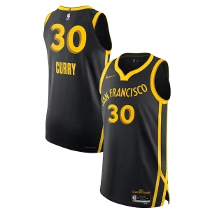Attraente Carino Nike Stephen Curry Golden State Warriors Authentic Jersey City Edition Black  per i veri fan