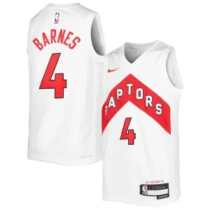 Attraente Comodo Scottie Barnes Toronto Raptors Nike Youth Swingman Jersey Association Edition White/Red  per i veri fan
