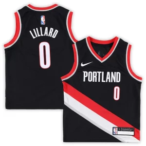 Attraente Damian Lillard Portland Trail Blazers Nike Preschool Swingman Player Jersey Icon Edition Black  per i veri fan