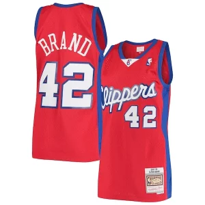 Attraente Elton Brand LA Clippers Hardwood Classics Swingman Jersey Red  per i veri fan