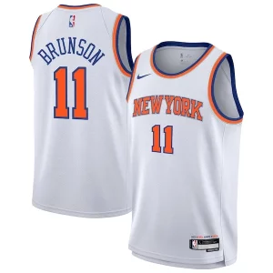 Attraente Jalen Brunson New York Knicks Nike Youth Association Swingman Jersey White  per i veri fan