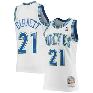 Magnifico Kevin Garnett Minnesota Timberwolves 1995/96 Hardwood Classics Swingman Jersey White  per i veri fan