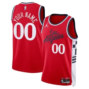 Attraente LA Clippers Jordan Brand Unisex 2024/25 Custom Swingman Jersey Statement Edition Red  per i veri fan