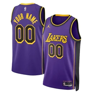 Attraente Los Angeles Lakers Jordan Brand Unisex 2022/23 Swingman Custom Jersey Statement Edition Purple  per i veri fan