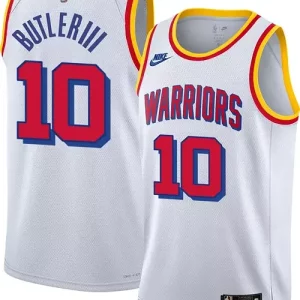 Attraente Nike Adult Golden State Warriors Jimmy Butler #10 Hardwood Classic White Jersey  per i veri fan