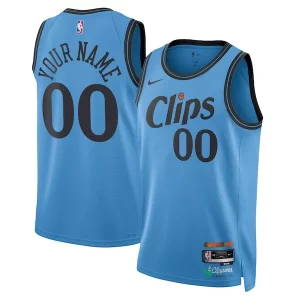 Bellissimo Accattivante LA Clippers Nike Unisex 2024/25 Custom Swingman Jersey City Edition Light Blue  per i veri fan