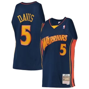 Bellissimo Baron Davis Golden State Warriors 2006/07 Hardwood Classics Swingman Jersey Navy  per i veri fan