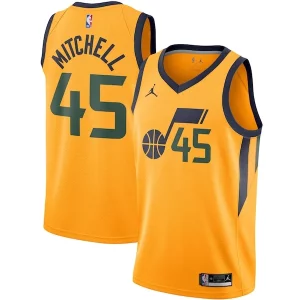 Bellissimo Elegante Donovan Mitchell Utah Jazz Jordan Brand 2020/21 Swingman Jersey Statement Edition Gold  per i veri fan