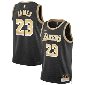 Bellissimo Incantevole LeBron James Los Angeles Lakers Nike Unisex Select Series Swingman Jersey Black  per i veri fan