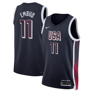 Fascinante Robusto Joel Embiid Unisex Nike Men's USA Basketball 2024 Swingman Player Jersey Navy  per i veri fan
