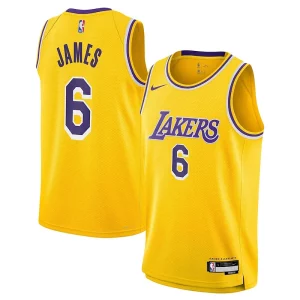 Bellissimo LeBron James Los Angeles Lakers Nike Youth Swingman Jersey Icon Edition Gold  per i veri fan