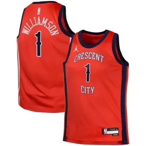 Bellissimo Pratico Zion Williamson New Orleans Pelicans Jordan Brand Swingman Jersey Statement Red  per i veri fan