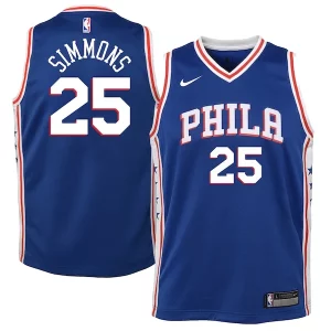 Bellissimo Raffinato Ben Simmons Philadelphia 76ers Nike Youth Swingman Jersey Royal Icon Edition/White  per i veri fan