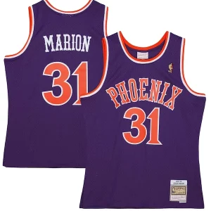 Bellissimo Shawn Marion Phoenix Suns 2001/02 Hardwood Classics Swingman Jersey Purple  per i veri fan