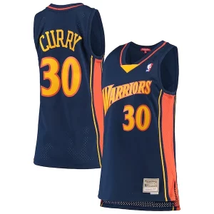 Bellissimo Stephen Curry Golden State Warriors Women's 2009 10 Hardwood Classics Swingman Jersey Navy  per i veri fan