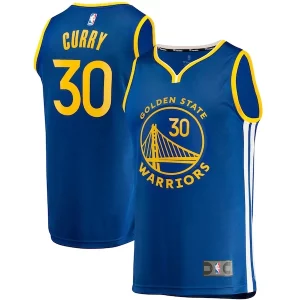 Stupendo Stephen Curry Golden State Warriors Fast Break Replica Jersey Icon Edition Royal  per i veri fan