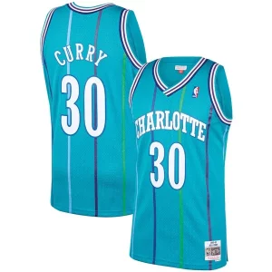 Carino Bellissimo Delizioso Dell Curry Charlotte Hornets 1992/93 Hardwood Classics Swingman Jersey Teal  per i veri fan
