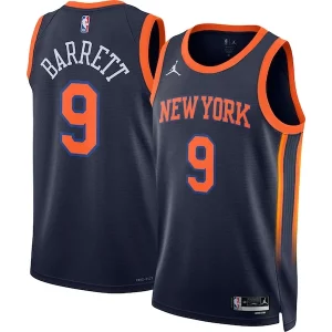 Carino Duraturo RJ Barrett New York Knicks Jordan Brand Unisex Swingman Jersey Statement Edition Navy  per i veri fan