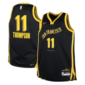 Carino Fantastico Fascinante Klay Thompson Golden State Warriors Nike Youth Swingman Replica Jersey City Edition Black  per i veri fan