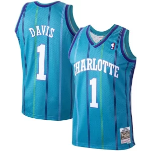Carino Gorgeous Attraente Baron Davis Charlotte Hornets 1999/00 Hardwood Classics Swingman Jersey Teal  per i veri fan