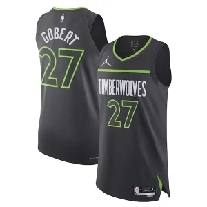 Carino Stupendo Rudy Gobert Minnesota Timberwolves Jordan Brand Authentic Player Jersey Statement Edition Anthracite  per i veri fan