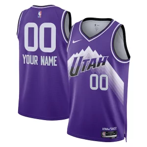 Carino Utah Jazz Nike Unisex 2023/24 Custom Swingman Jersey Purple City Edition  per i veri fan