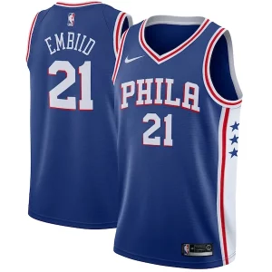 Classico Accattivante Robusto Joel Embiid Philadelphia 76ers Nike Swingman Jersey Royal Icon Edition  per i veri fan