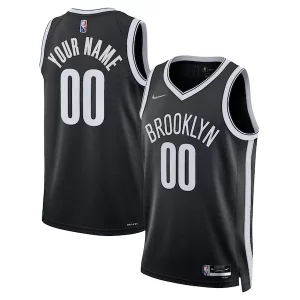 Classico Brooklyn Nets Nike 2021/22 Diamond Swingman Custom Jersey Icon Edition Black  per i veri fan