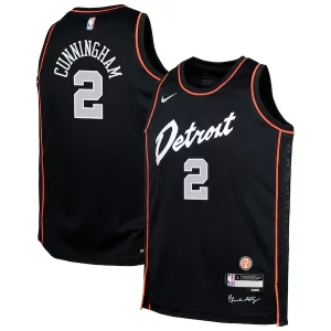 Classico Comodo Cade Cunningham Detroit Pistons Nike Youth Swingman Replica Jersey City Edition Black  per i veri fan