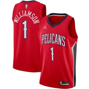 Classico Delizioso Accattivante Zion Williamson New Orleans Pelicans Jordan Brand 2020/21 Swingman Jersey Statement Edition Red  per i veri fan