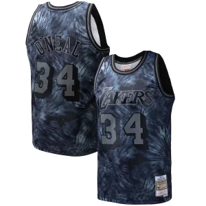 Classico Delizioso Trendy Shaquille O'Neal Los Angeles Lakers Hardwood Classics 1996/97 Tie Dye Swingman Jersey Black  per i veri fan