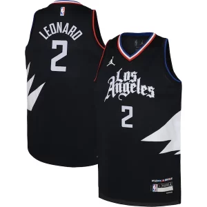 Classico Kawhi Leonard LA Clippers Jordan Brand Youth Swingman Jersey Statement Edition Black  per i veri fan