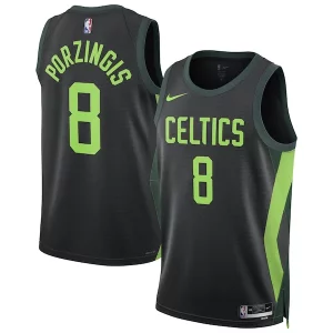 Comodo Kristaps Porzingis Boston Celtics Nike Unisex 2024/25 Swingman Player Jersey City Edition Black  per i veri fan