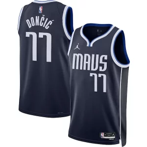 Classico Splendido Bellissimo Luka Dončić Dallas Mavericks Jordan Brand Unisex Swingman Jersey Statement Edition Navy  per i veri fan