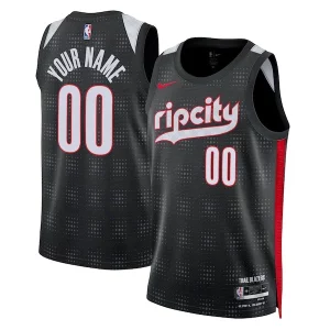 Classico Splendido Pratico Portland Trail Blazers Nike Unisex 2024/25 Custom Swingman Jersey City Edition Black  per i veri fan
