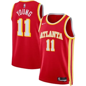 Classico Splendido Sofisticato Trae Young Atlanta Hawks Nike Unisex Swingman Jersey Icon Edition Red/White  per i veri fan
